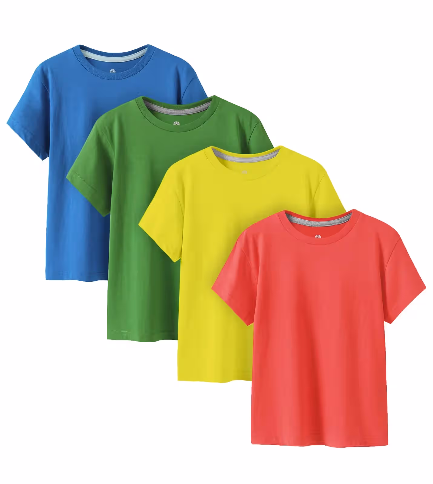 100% Cotton Kids Plain T-shirts Hypoallergenic Tee for Boys Girls Children School Uniform