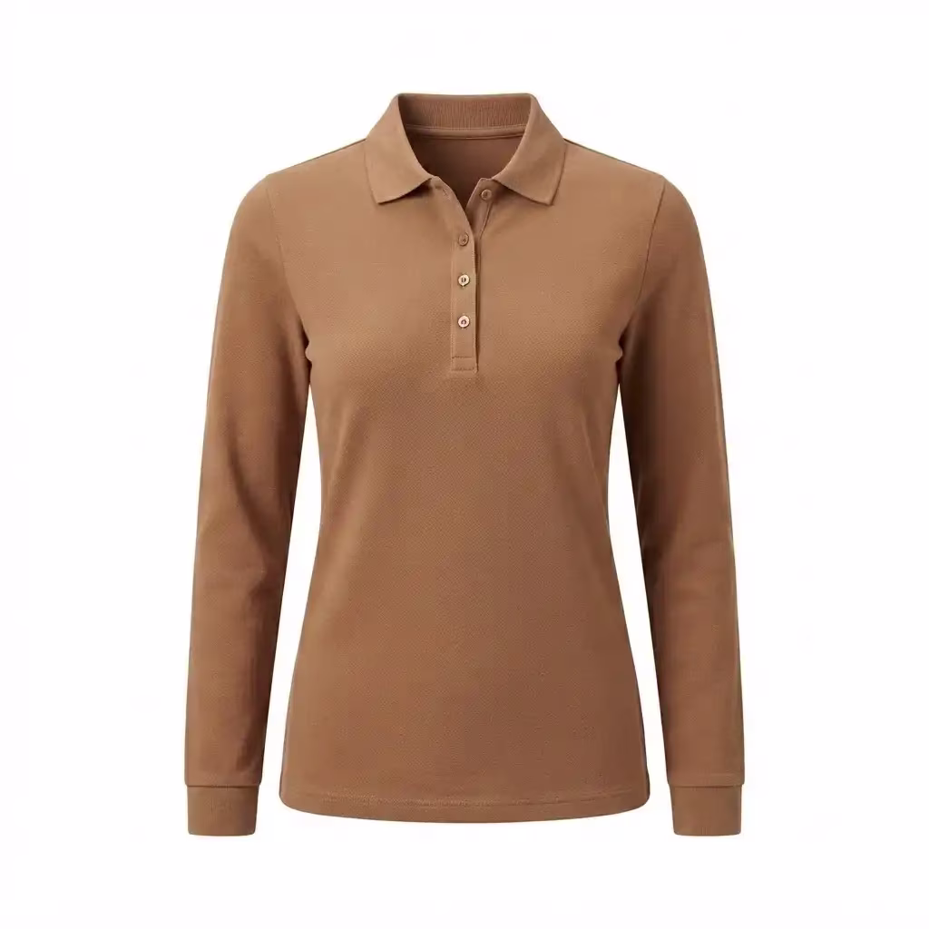 Bangladesh Long Sleeve Ladies Pique Polo Shirts | France Distributors