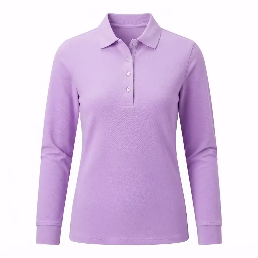 Bangladesh Long Sleeve Ladies Pique Polo Shirts | Maldives Wholesale