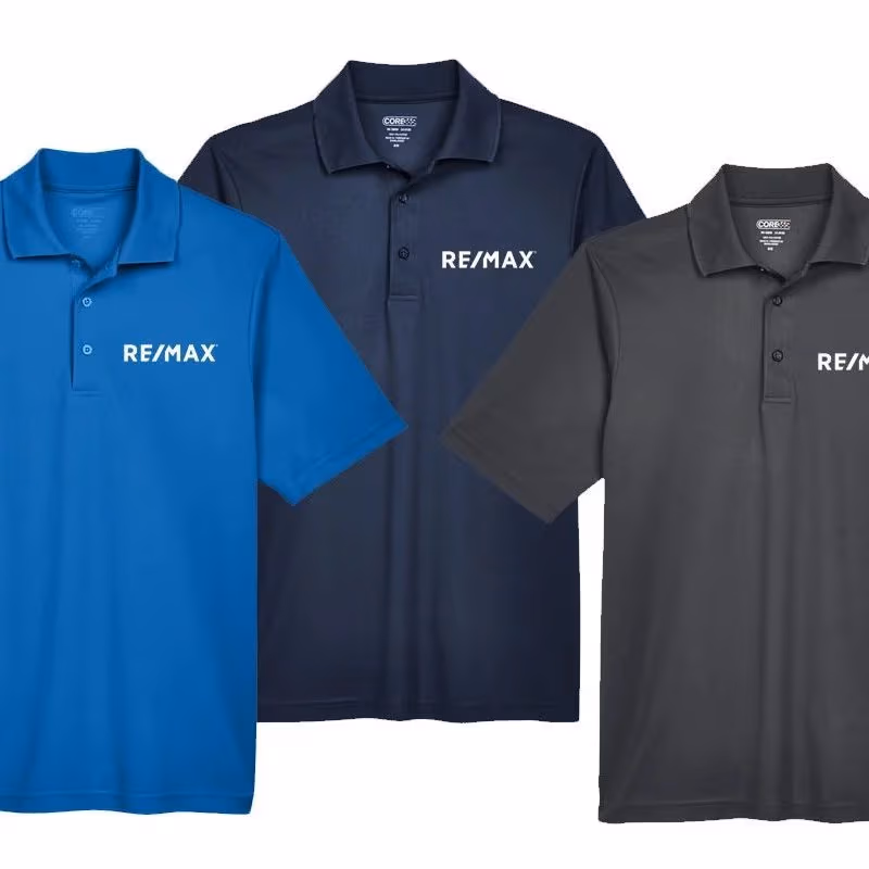 Branded Apparel Mens Performance Polyester Polos