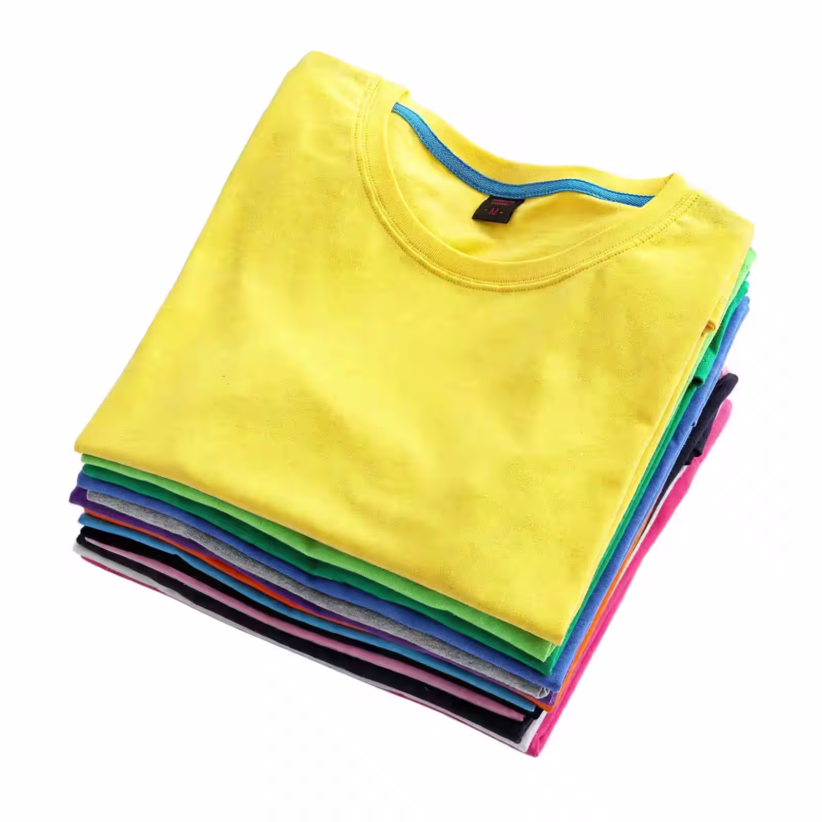 Bulk Blank T Shirts Stack Wholesale Plain Cotton Tees