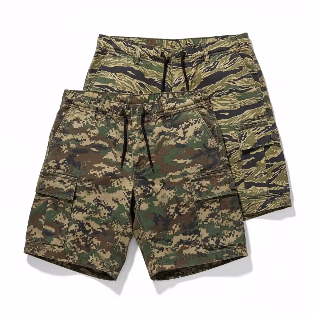 Camo Cargo Shorts | Wholesale to European & USA Distributors