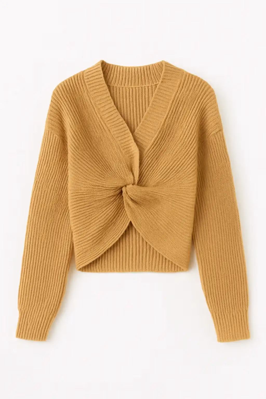 Casual Plain Pullover V Neck Women&rsquo;s Knitwear Sweater Manufacturer