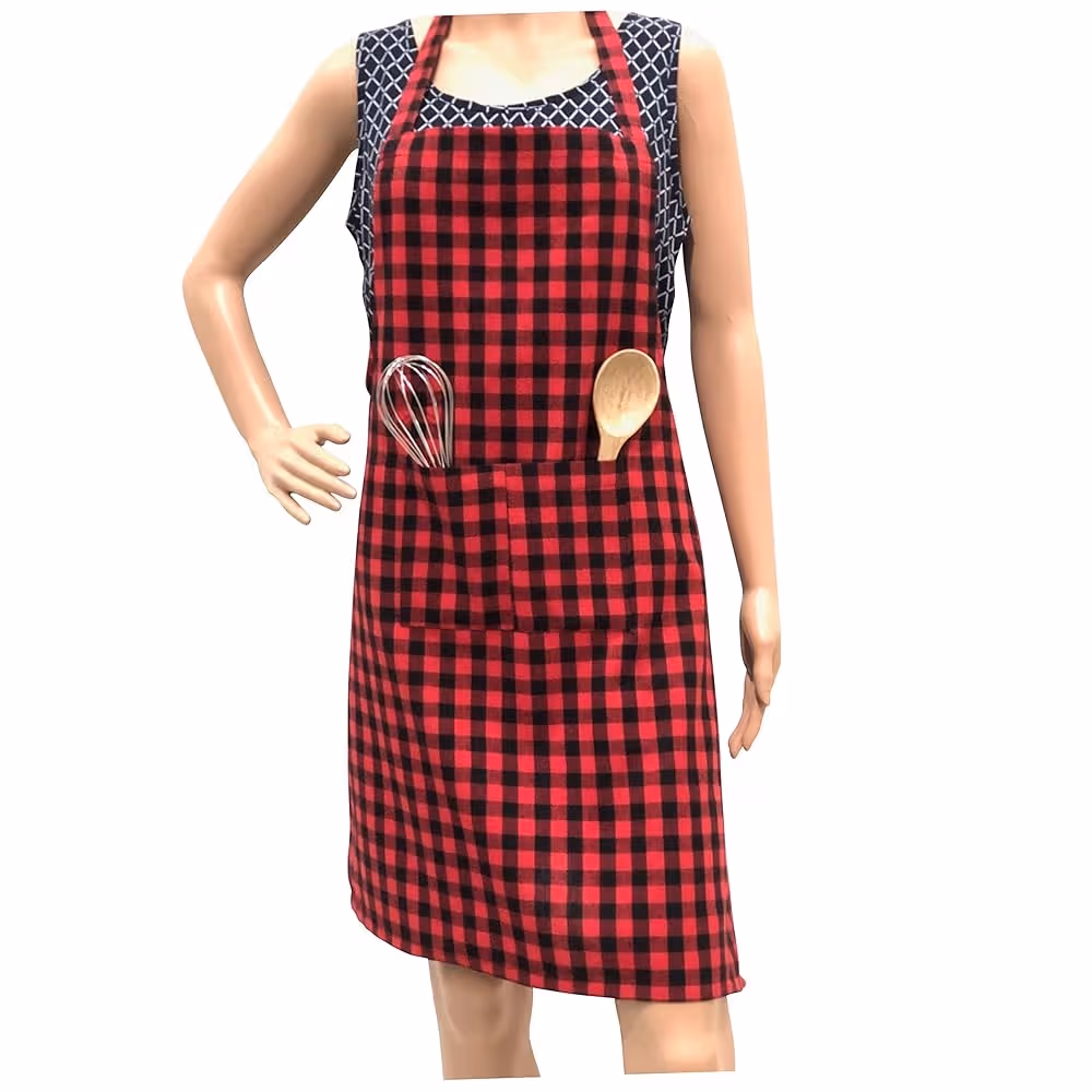 Cotton Check Kitchen Aprons Manufacturer in Bangladesh
