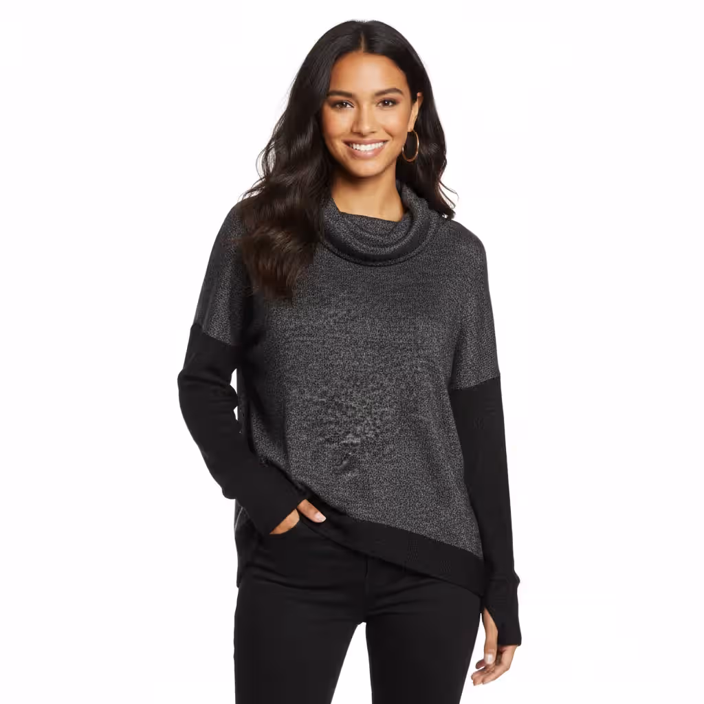 Cowl Neck French Terry Pullover Sweater Manufacturer Bangladesh
