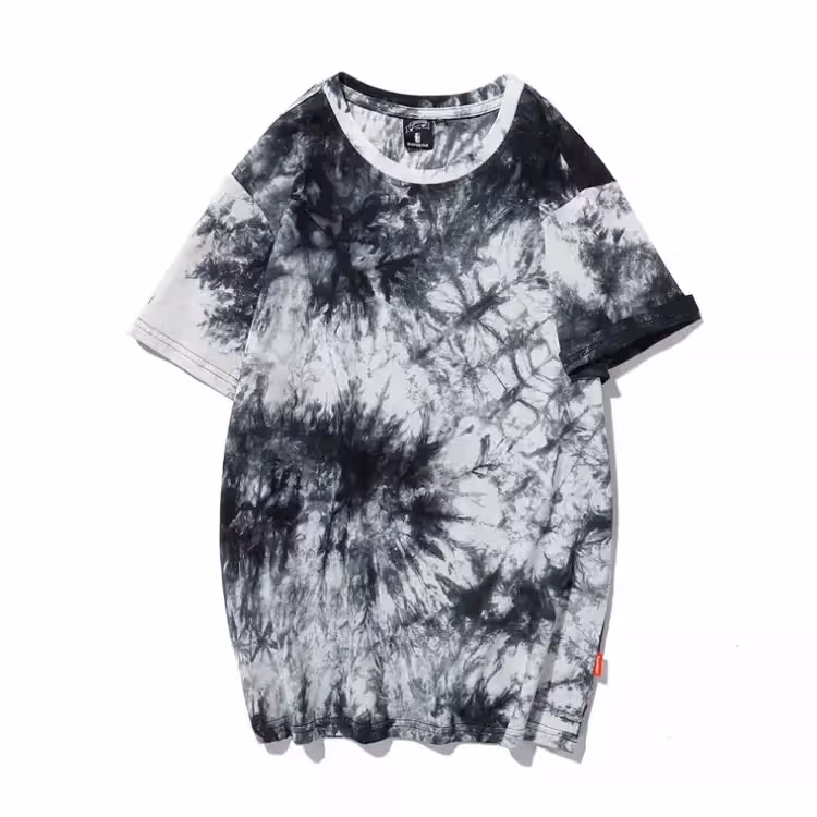 Custom Logo Branded Tie Dye Man T-shirts