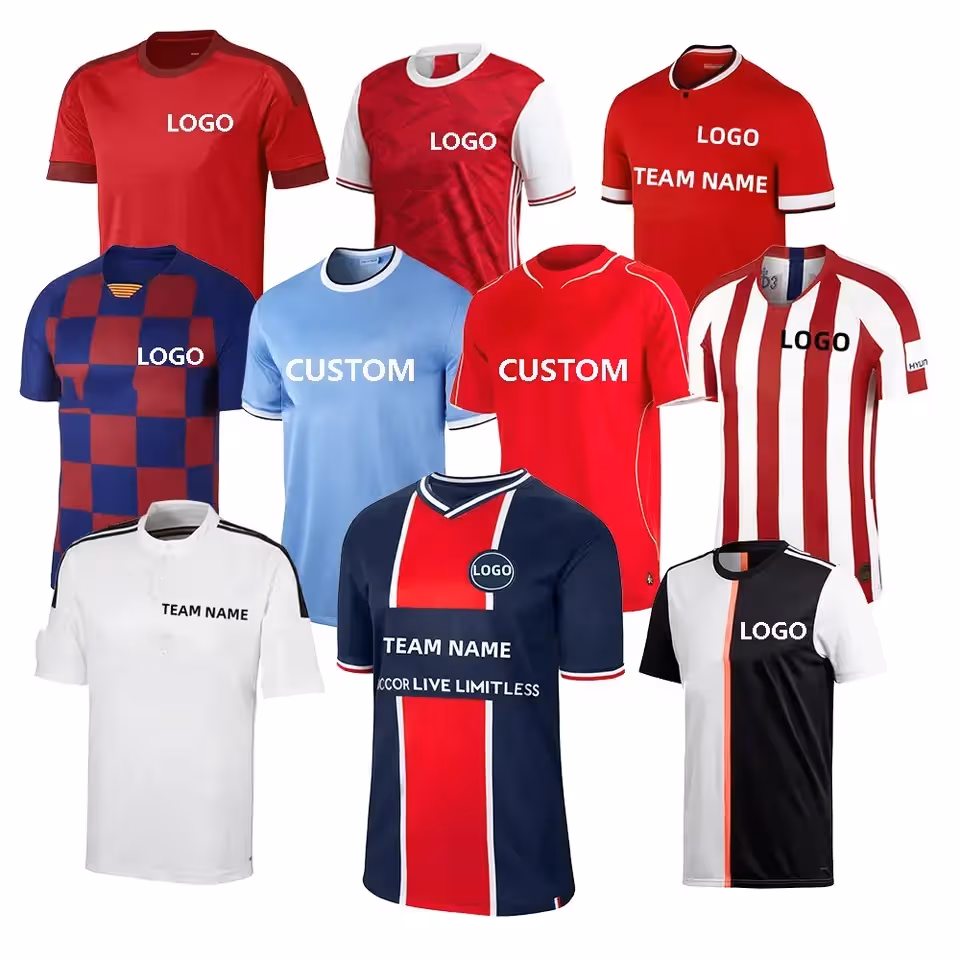 Custom Logo Soccer Uniform Sublimation Football Jersey Soccer Training Uniform Clothes Cheap Blank Soccer Jersey for Teams