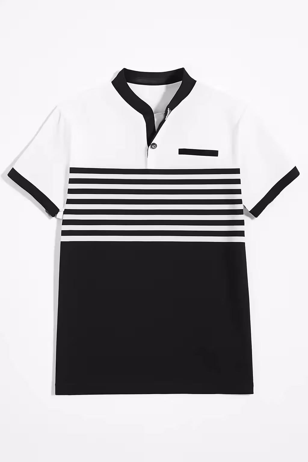 Custom Made Siatex Global Summer Mens Henley Stretch T Shirt