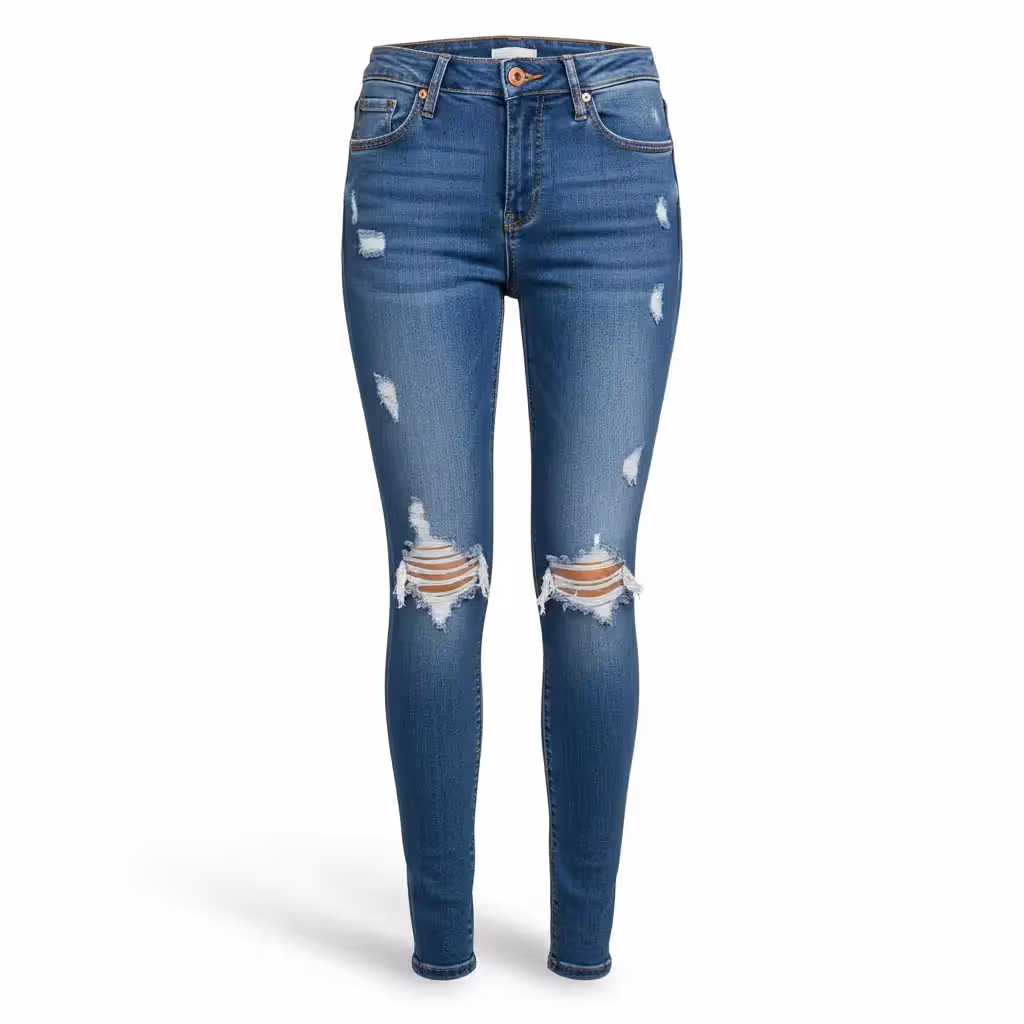 Custom Women Ripped Jeans for US Market
