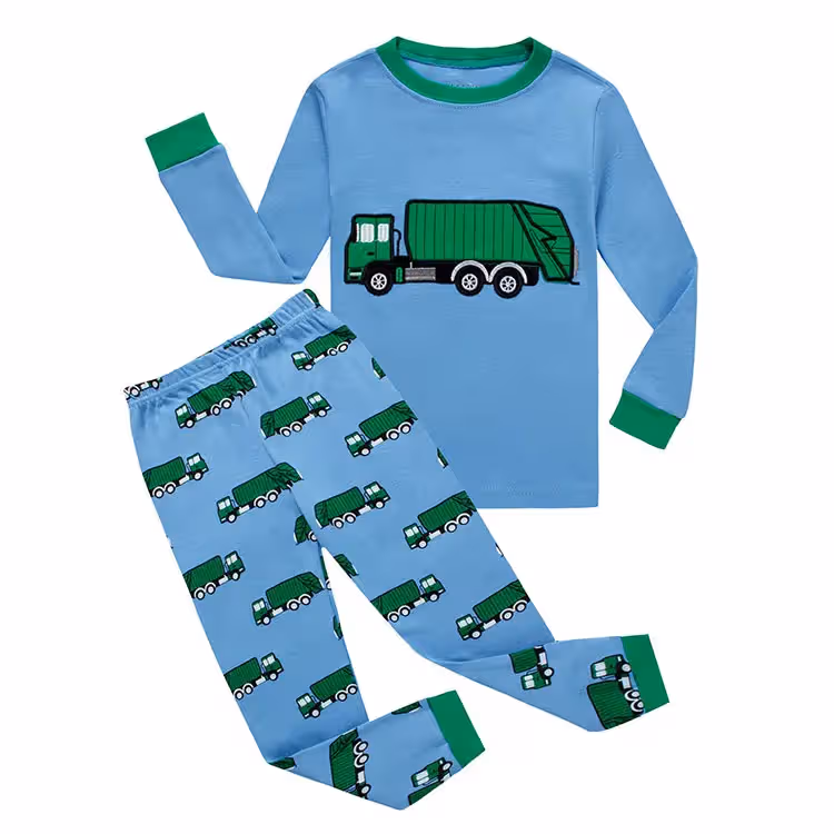 Boys Girls Striped 2 Piece Pajamas Set from Bangladesh