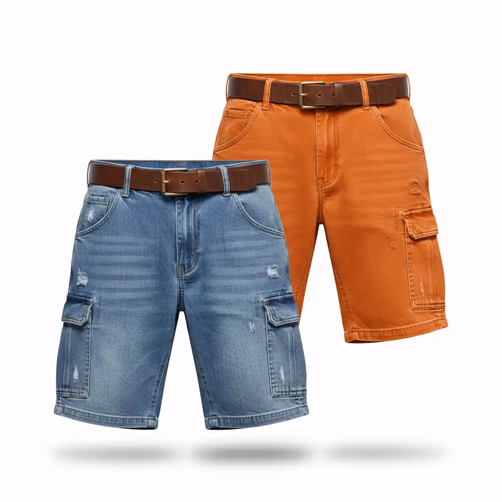 Denim Cargo Shorts | Eu & Usa Clothing Suppliers