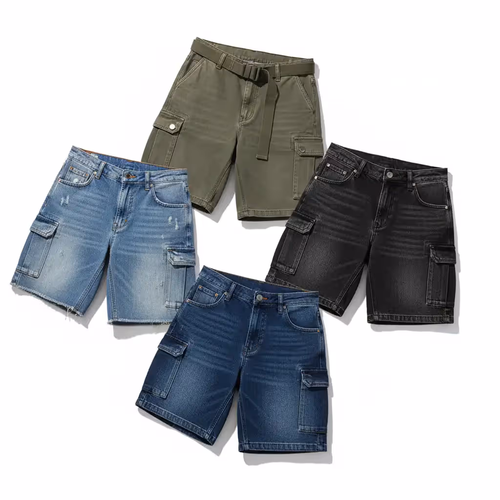Denim Cargo Shorts | Trusted Supplier For European & Usa Brands