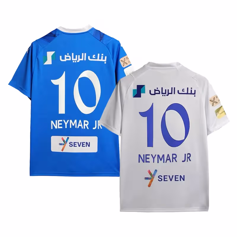 Football Uniform Riyadh Crescent Jersey Neymar 10 Football Jersey Home and Away Group Purchase Wholesale Jerseys