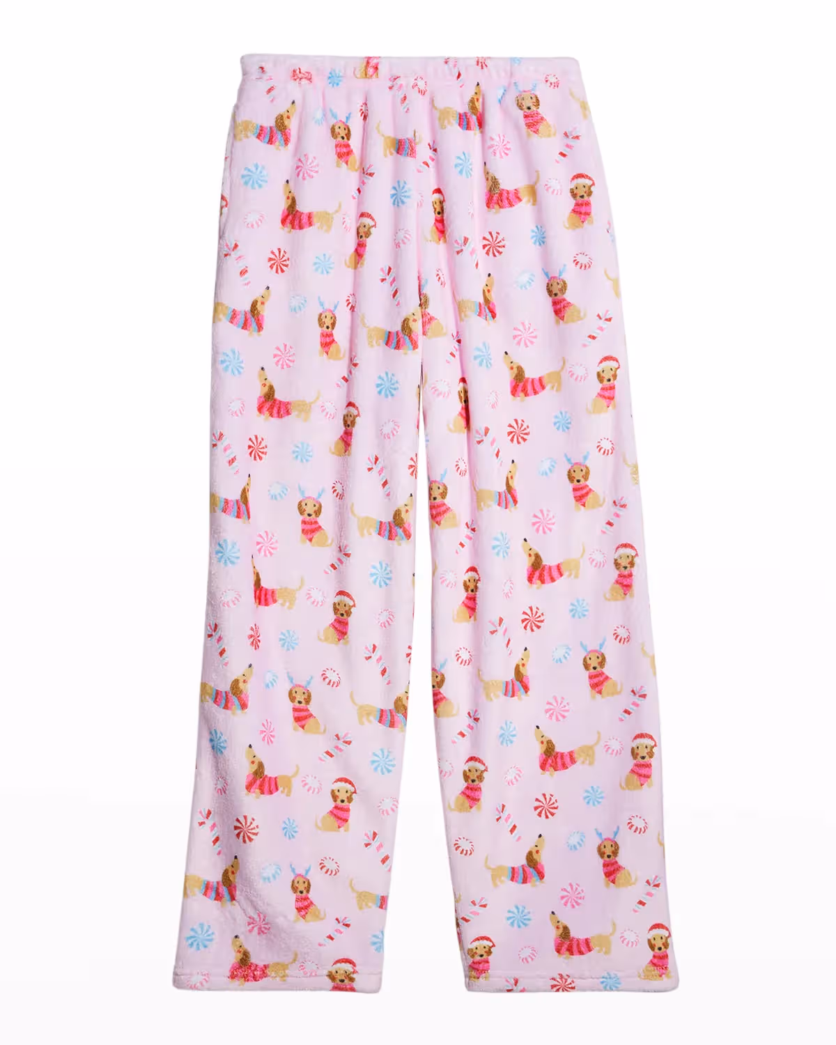 Girl&rsquo;s Peppermint Bark Printed Plush Pants from Bangladesh