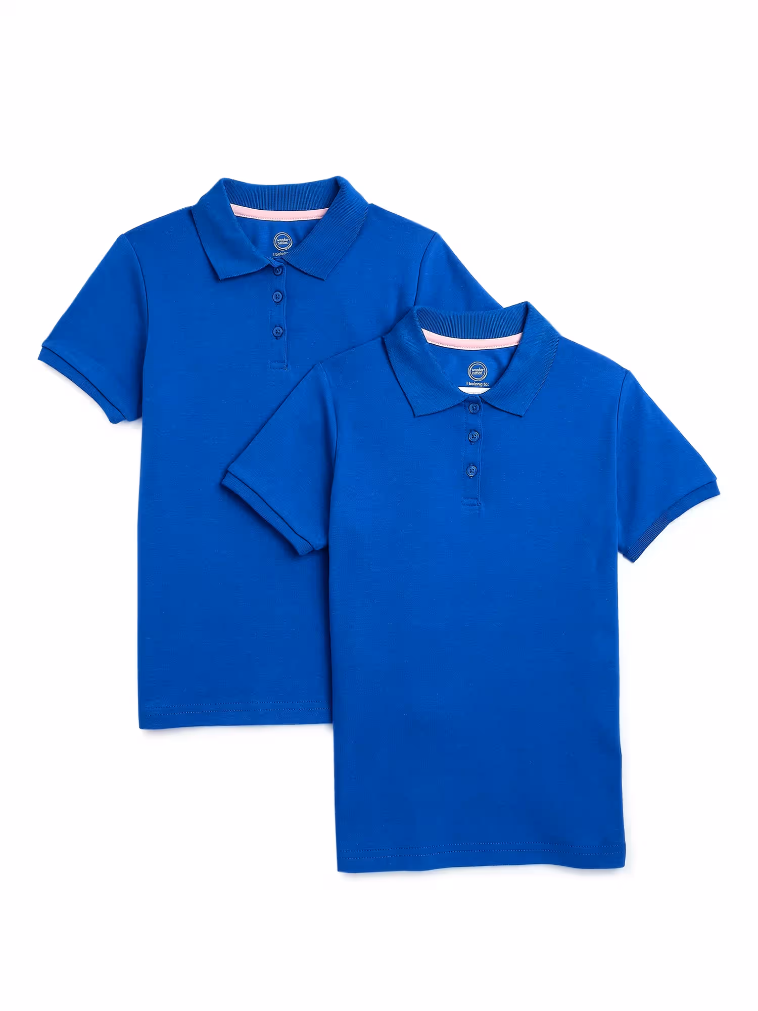 Siatex Bangladesh - Girls School Uniform Interlock Short Sleeve Polo Shirt Men’s Basic Everyday Stripe Chest Pocket Polo T-shirt