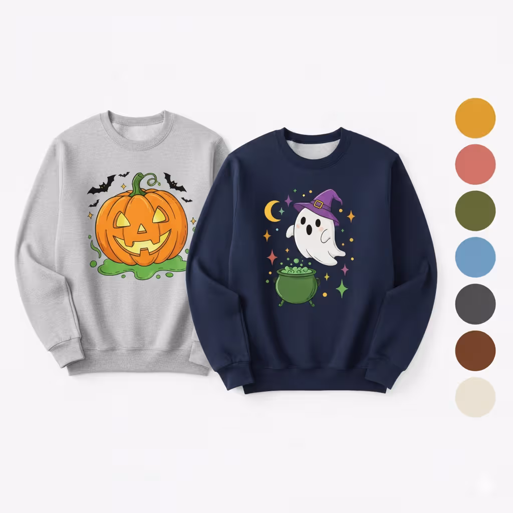 Halloween Sweatshirts | USA & Poland Bulk Apparel Manufacturers