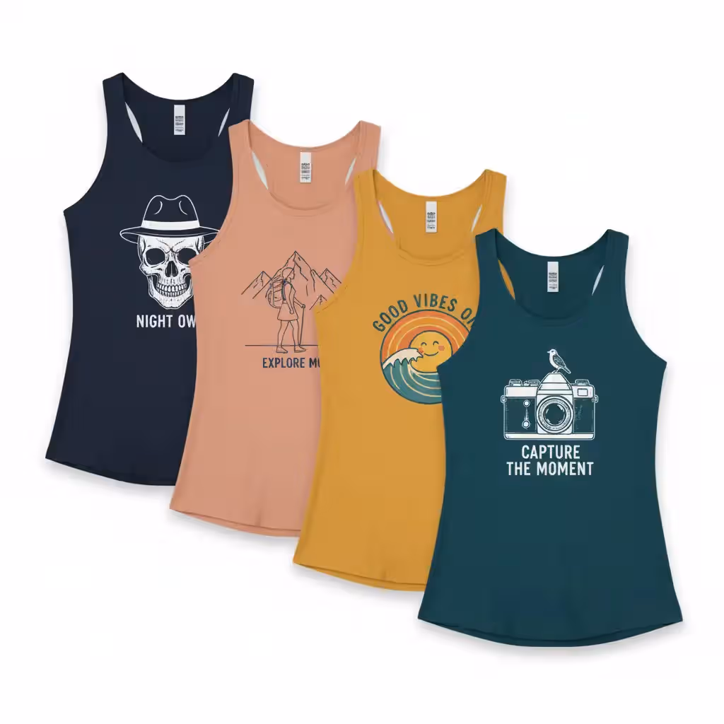 Siatex Bangladesh - High Quality Graphic Tank Tops Factory Bulk Contour Tank Top Supplier for the USA Buyers