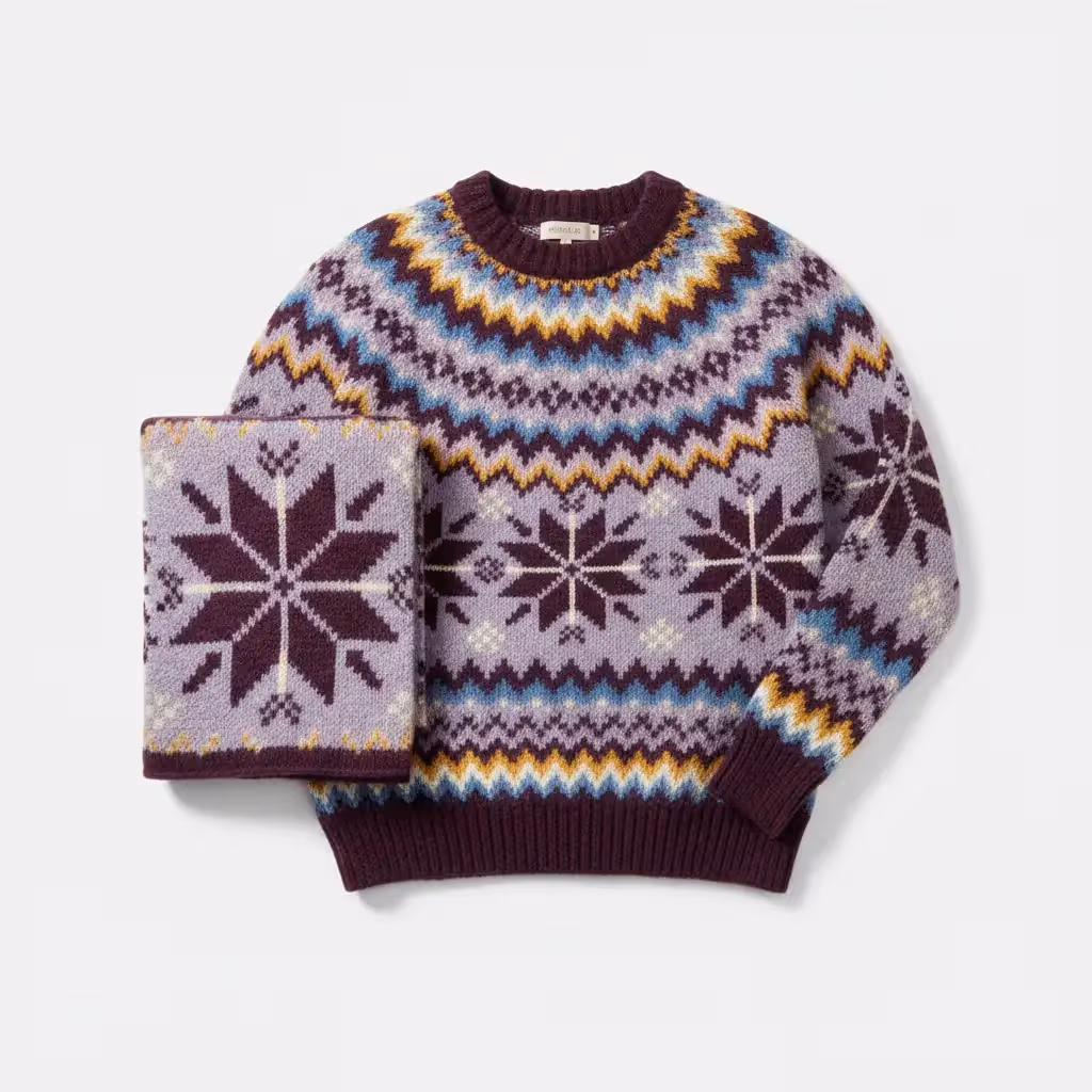 Jacquard Sweater | OEM Partner for American & European Brands