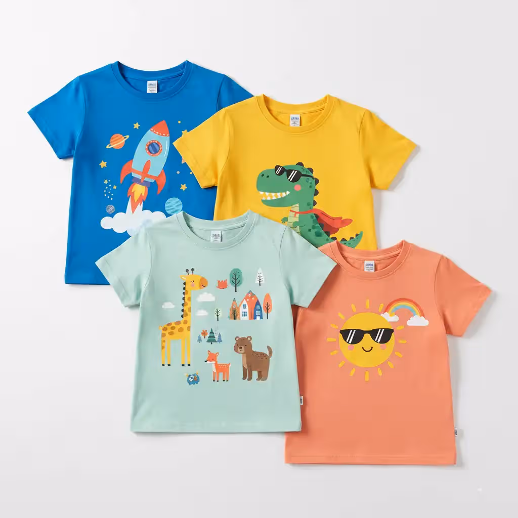 Kids Custom Printed T-shirts Factory for US Importers Kids Custom Printed T-shirts Factory for US Importers