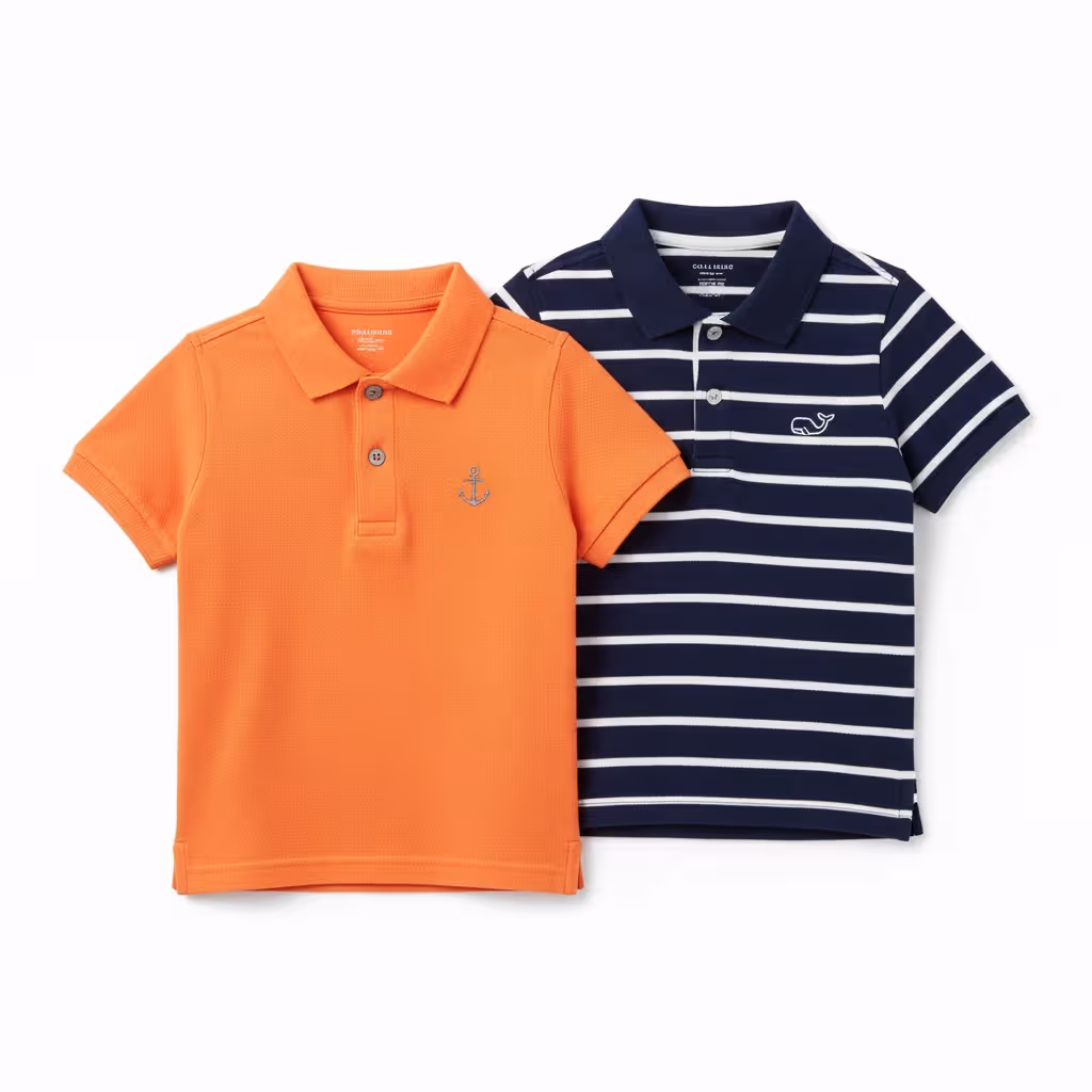 Kids Polo Shirts | Greece & American Importers Custom Embroidery Services