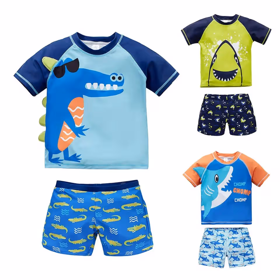 Kids Summer Swimming T-shirts and Shorts Made in Bangladesh