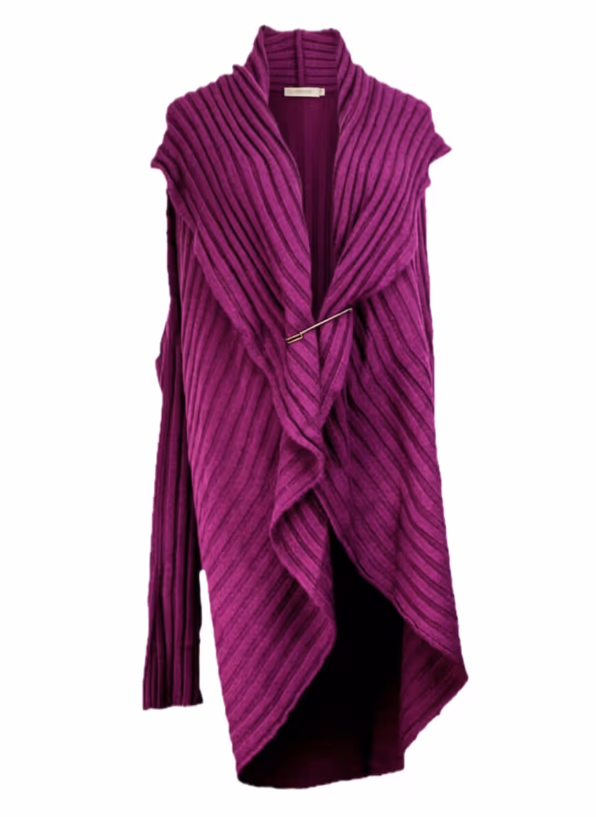 Long Coat Sweater (knitted Garments) | France Brands Custom Knitwear Production Expert