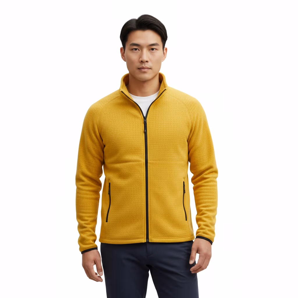 Manufacturers of Goldenrod Micro Fleece Full Zip Jacket for Middle East