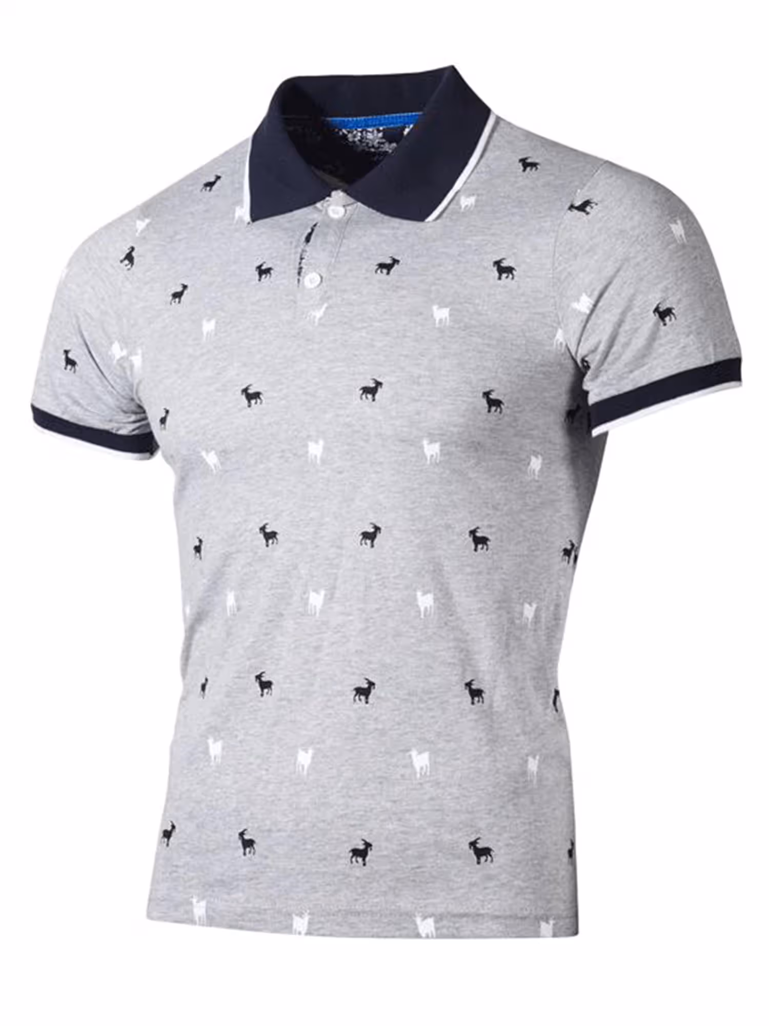 Men Summer Polo Shirts Comfy Short Sleeve T-shirt Buttons Lapel Tee