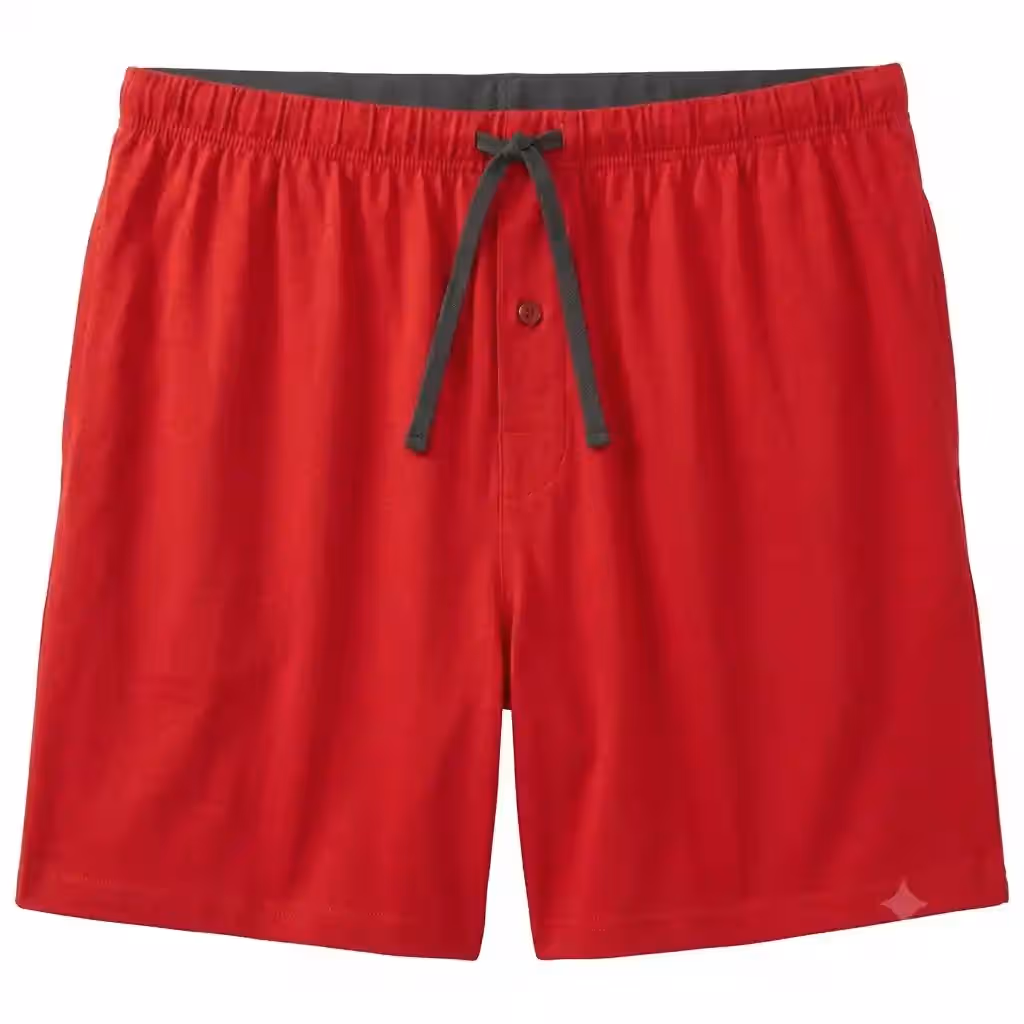 Men’s Jersey Knit Cotton Button Fly Pajama Sleep Shorts Clean