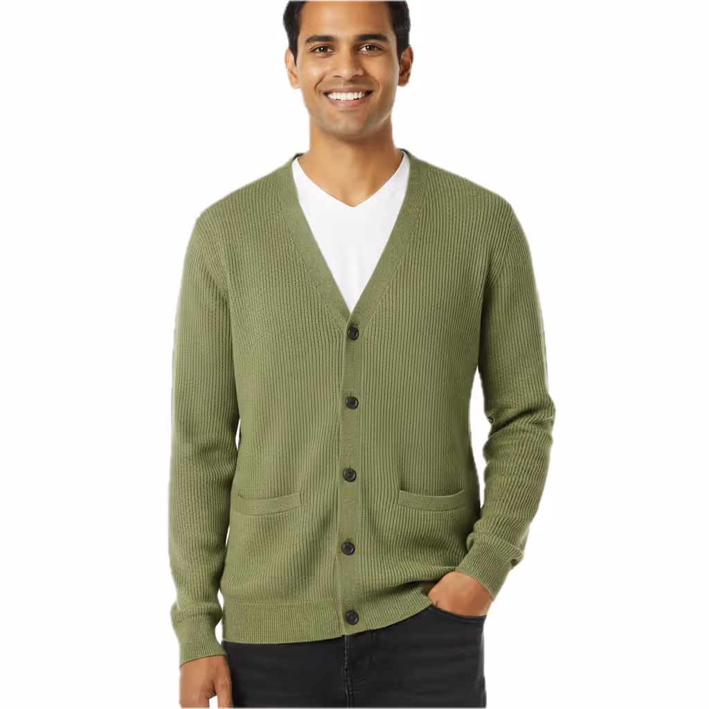 Men’s Merino Wool Cardigan Sweater Supplier Bangladesh