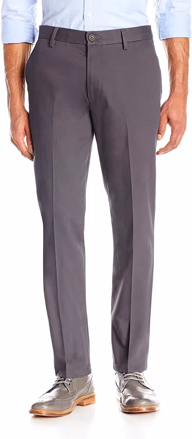 Men&rsquo;s Slim Fit Wrinkle Free Comfort Stretch Dress Chino Pant
