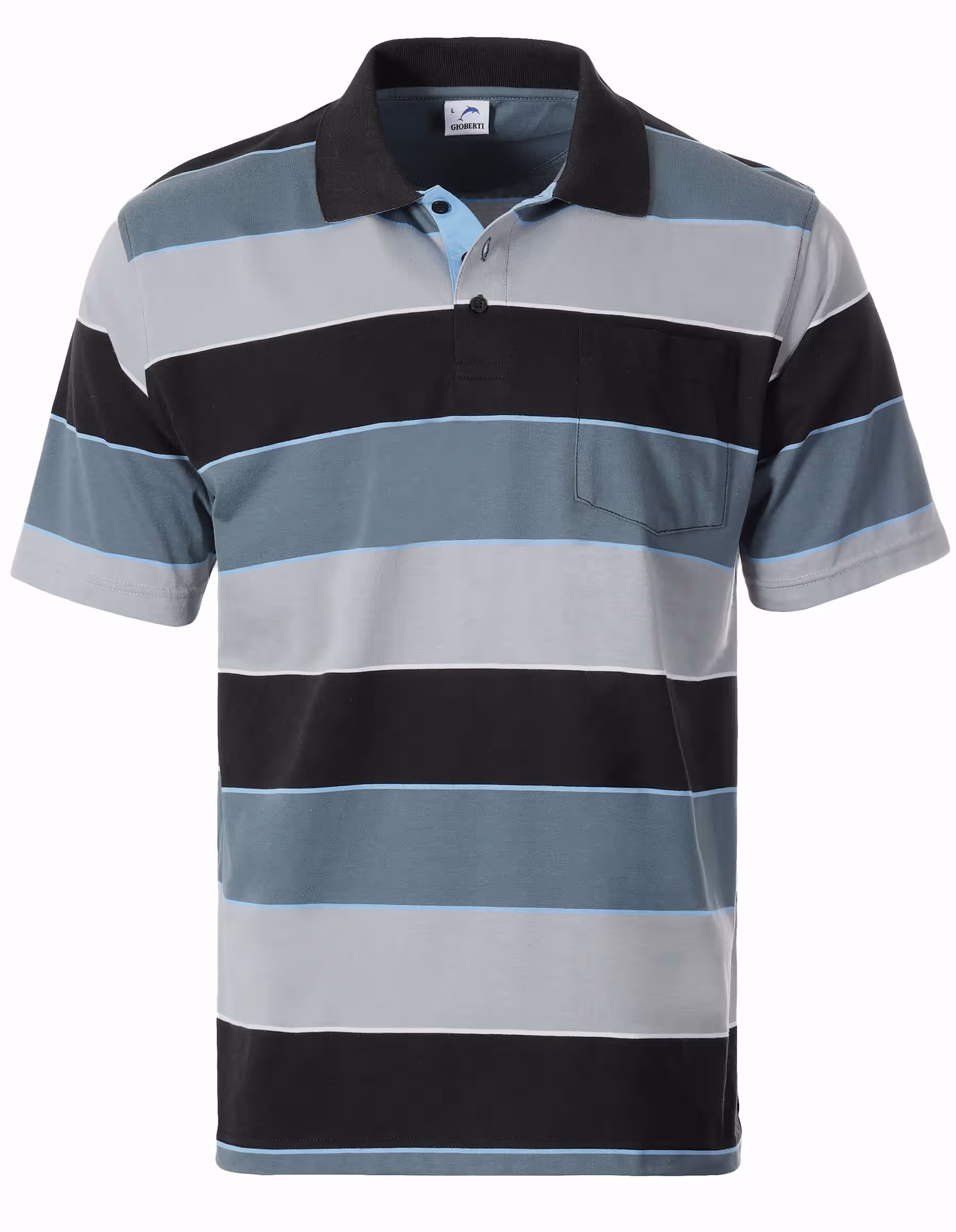 Siatex Bangladesh - Men’s Wide Striped Polo Shirt Contrasting Collar Short Sleeve Yarn Dye Men’s Wide Striped Polo Shirt Contrasting Collar Short Sleeve Yarn Dye