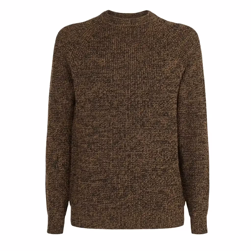 Siatex Bangladesh - Men’s Light Brown Tuck Stitch Crew Jumper | Bangladesh Sweater Manufacturer Men’s Light Brown Tuck Stitch Crew Jumper | Bangladesh Sweater Manufacturer