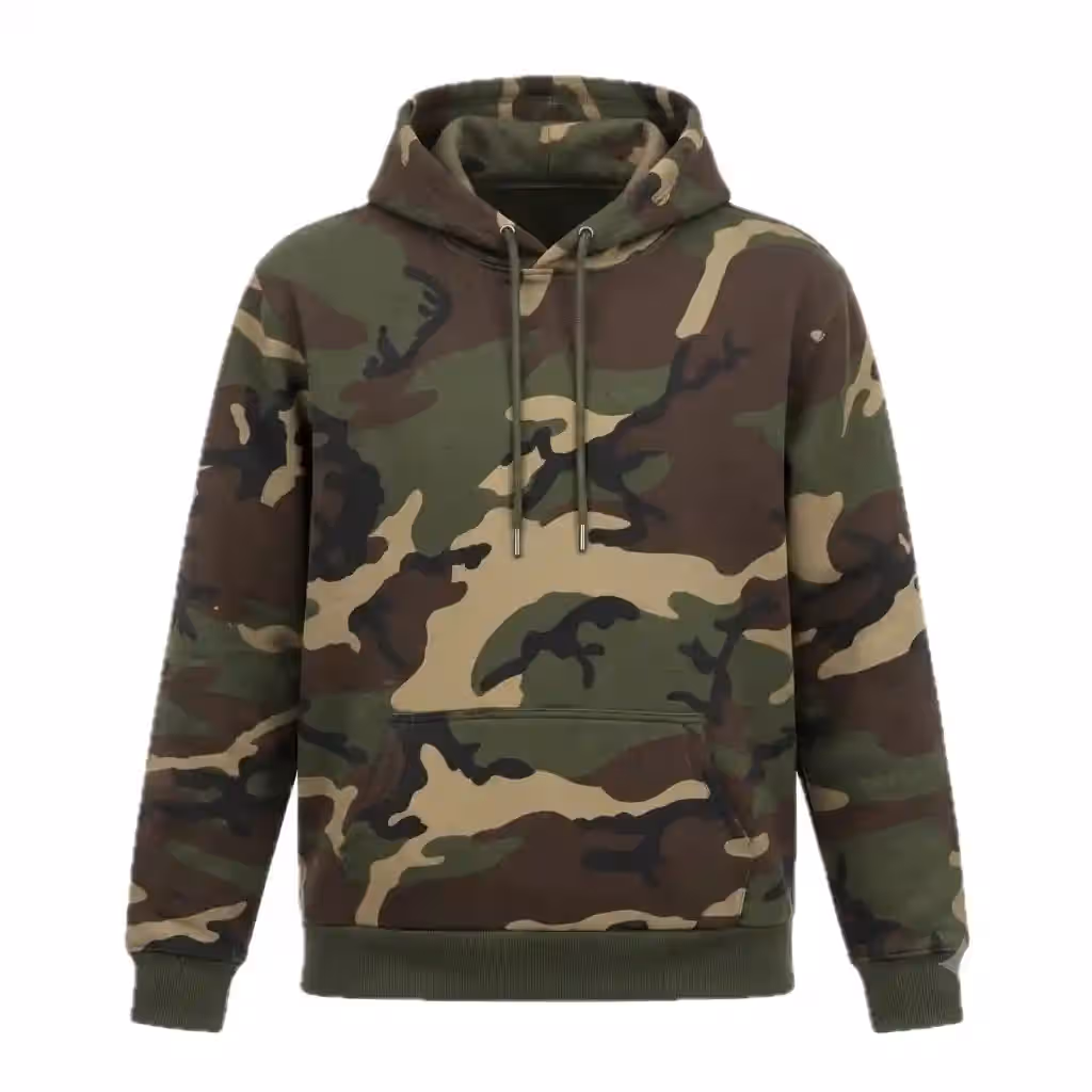 OEM Camo Pullover Hooded Sweatshirt Manufacturer Bangladesh
