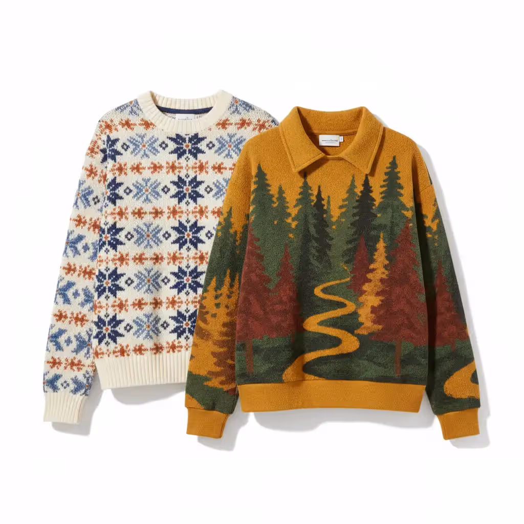 Printed Sweater | Manufacturer for American & European Brands & Importers
