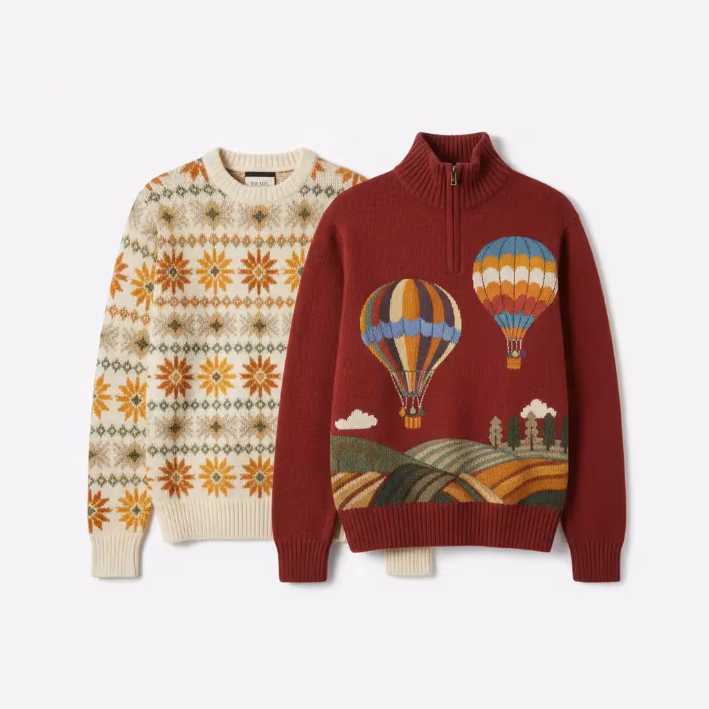 Hand Knitted Sweaters | Custom Maker for American & European Brands