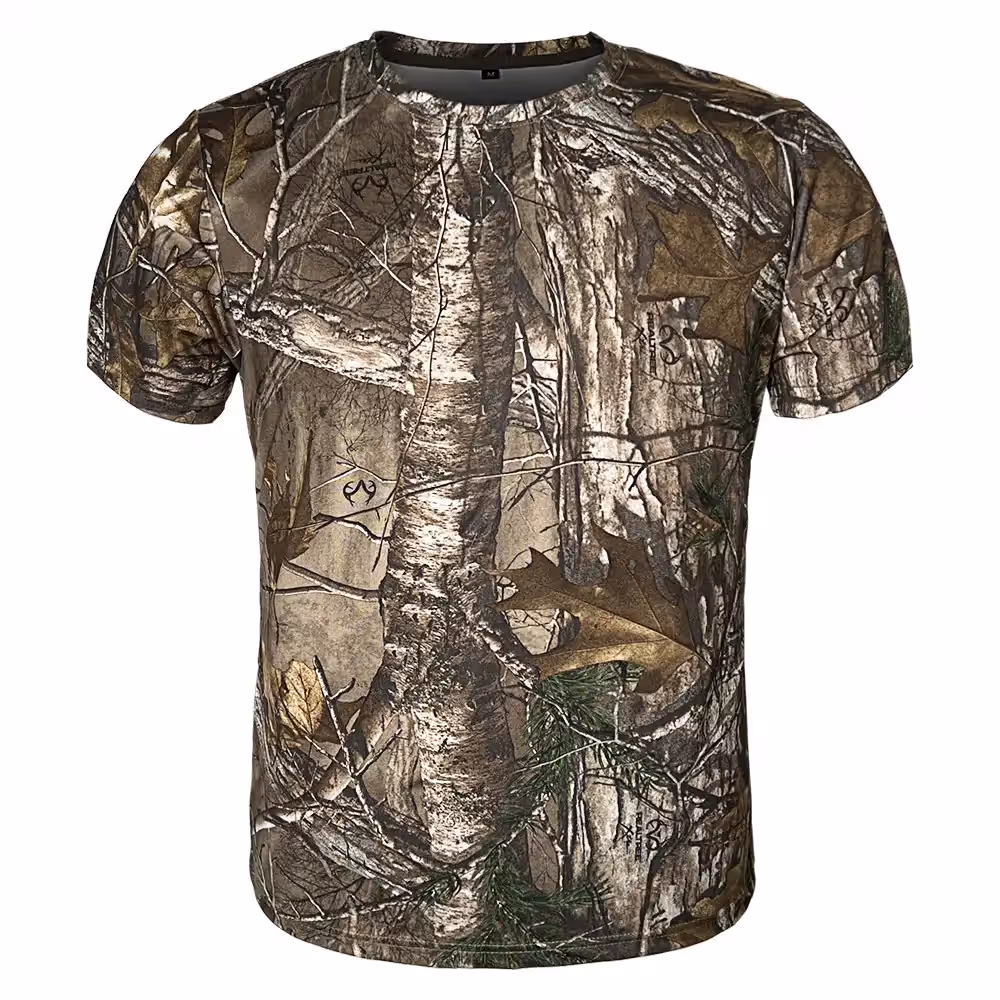 Short Sleeve Hunting Camo Shirt Polyester