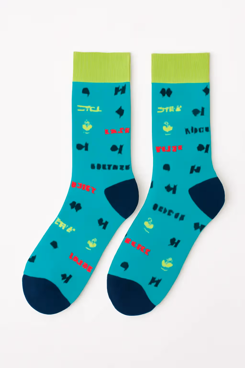 Siatex Bangladesh - Sports Fashion Custom Men’s 3d Sublimation Green Printing Socks Sports Fashion Custom Men’s 3d Sublimation Green Printing Socks