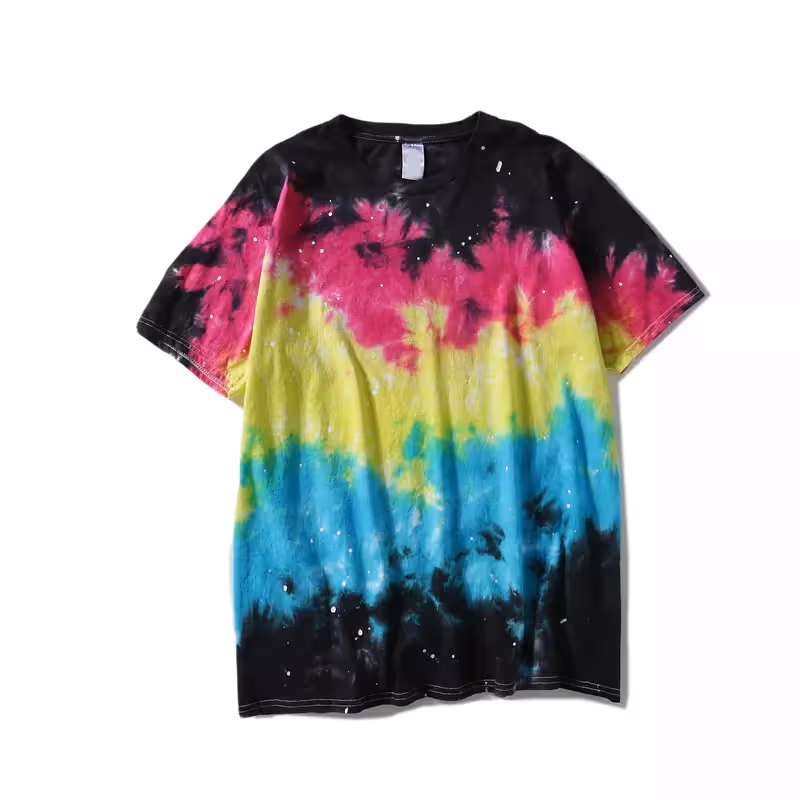 Tie Dye Cotton Women T-shirt Vintage Clothes