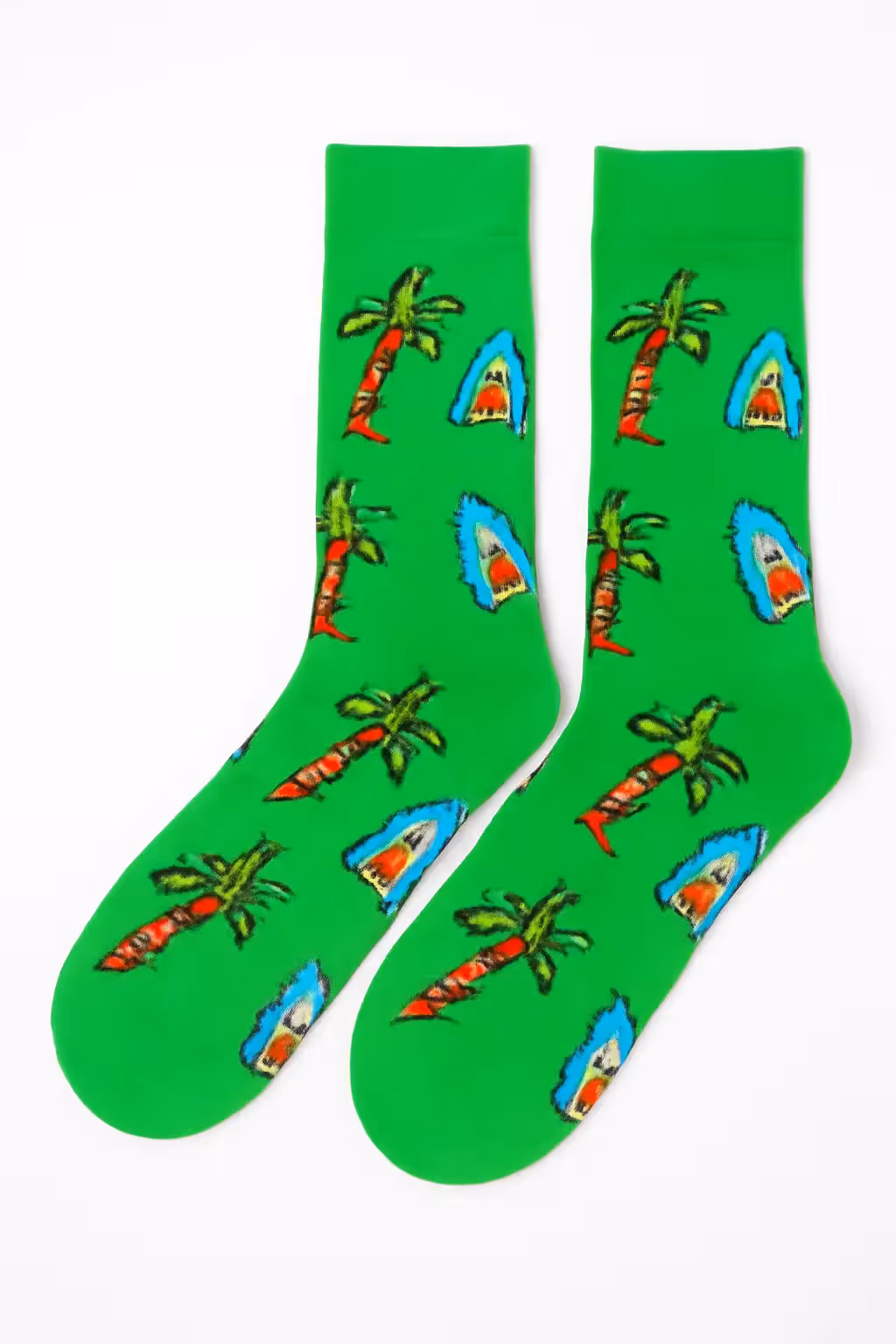 Siatex Bangladesh - Wholesale Quirky Green Printed Socks Wholesale Quirky Green Printed Socks