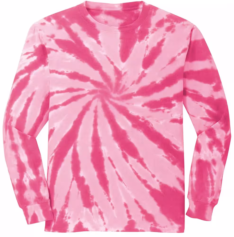 Wholesale Tie Dye T-shirt Long Sleeve T-shirts Custom Logo