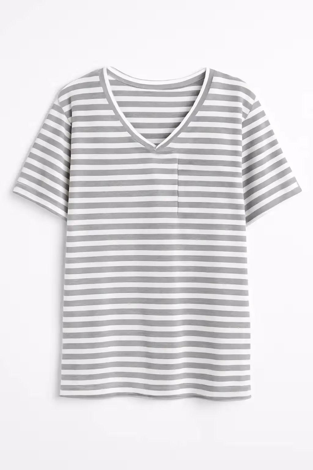 Women Oversized T-shirts v-neck Short Sleeve Tees Casual Loose Tunic Summer Tops with Pocket