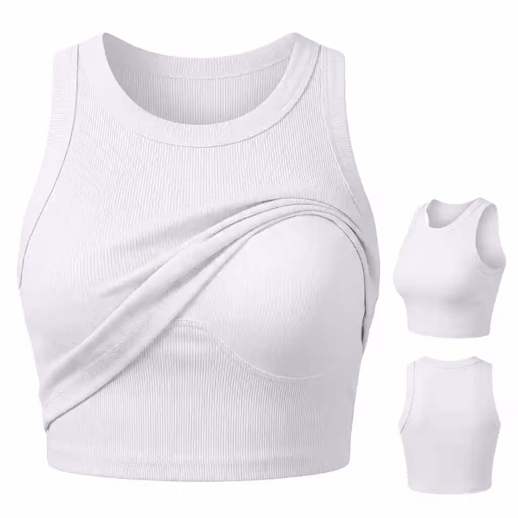 Women Ribbed Fitted Tank Tops