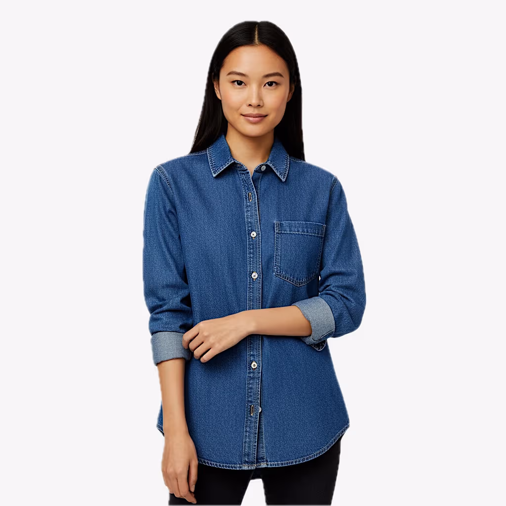 Siatex Bangladesh - Women’s Casual Denim Shirt | Global Clothing Manufacturer for Europe Women’s Casual Denim Shirt | Global Clothing Manufacturer for Europe