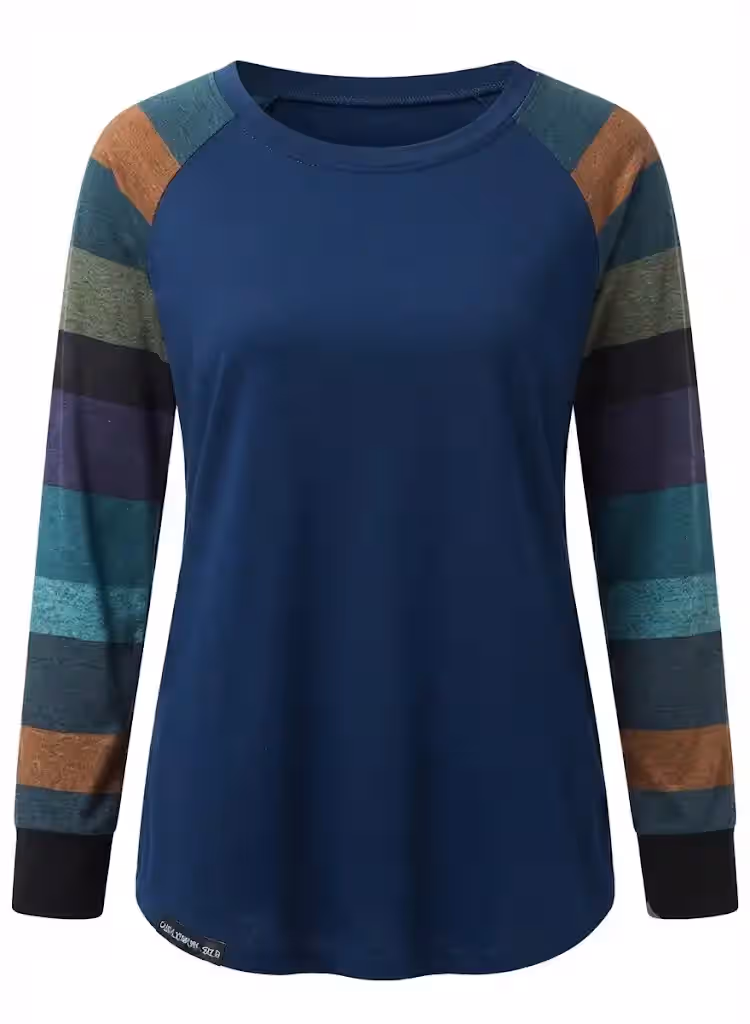 Women&rsquo;s Colour Block Long Sleeve T-shirt from Bangladesh Clothing Factory