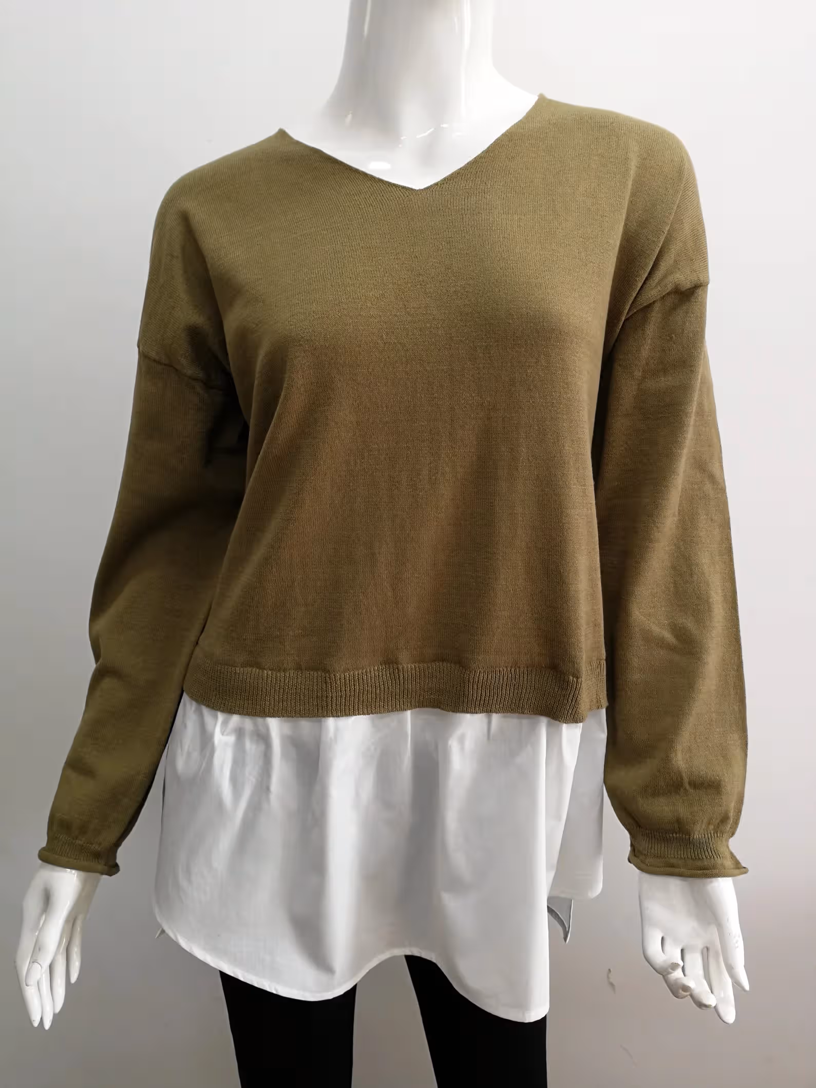 Siatex Bangladesh - Women’s v-neck Long Sleeves Pullover Sweater Supplier Bangladesh Women’s v-neck Long Sleeves Pullover Sweater Supplier Bangladesh